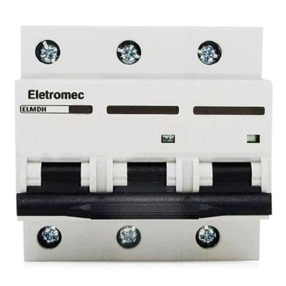 Disjuntor Tripolar 125A Curva C 6Ka 415V Eletromec