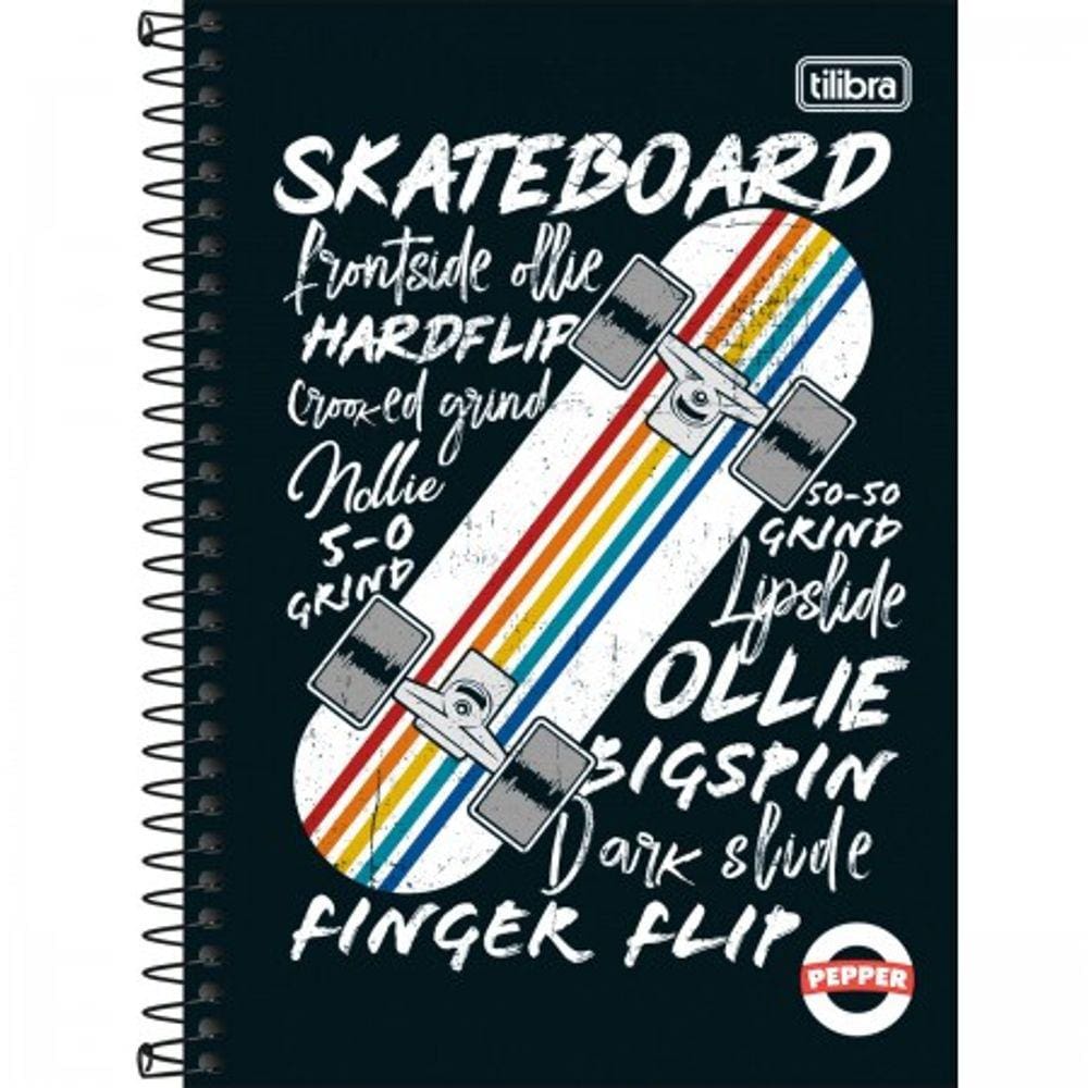 Caderno Pequeno Espiral CD 1/4 Pepper 80 Folhas - Tilibra