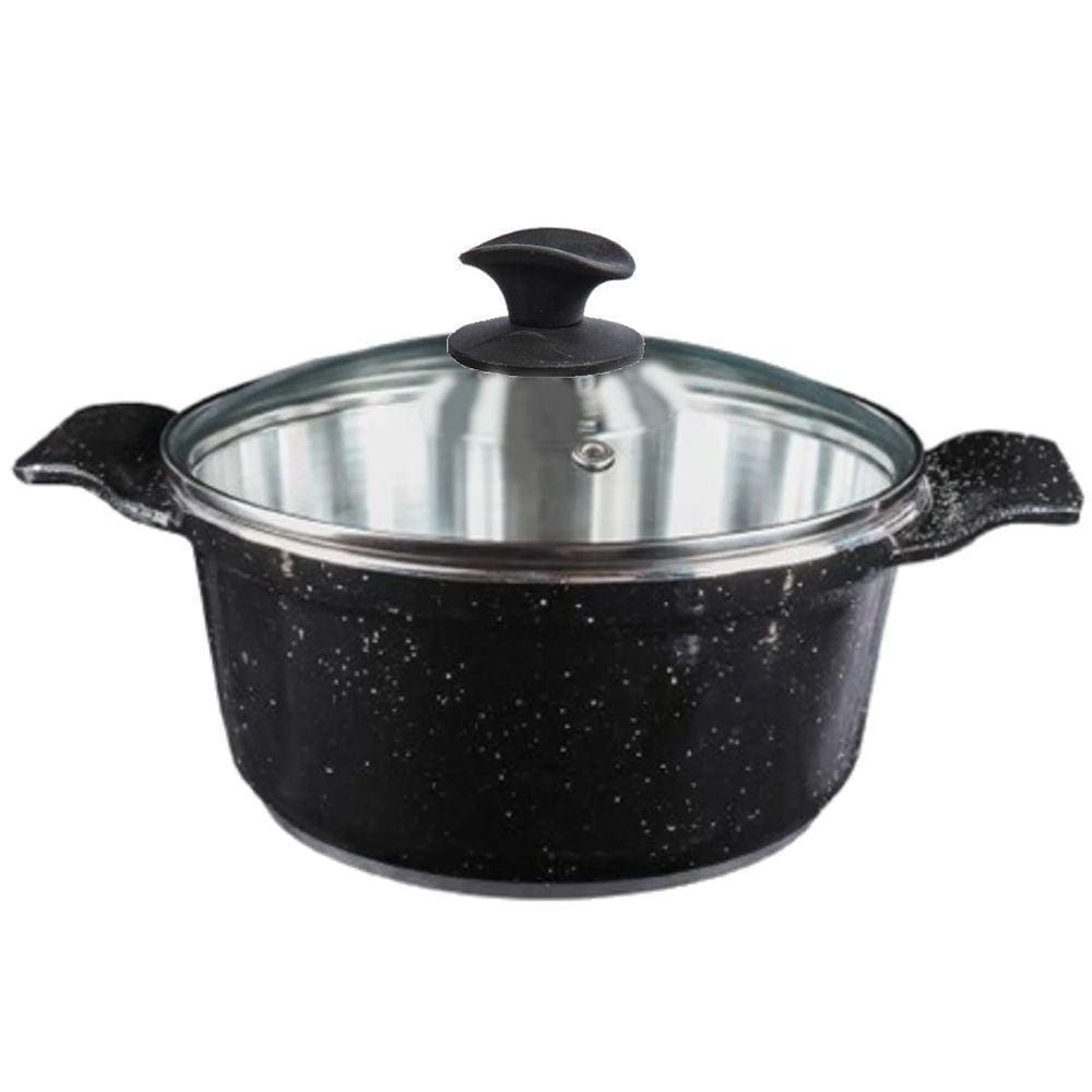Caçarola Preto Liso Alumínio Fundido Usinado Javali Aa 30Cm