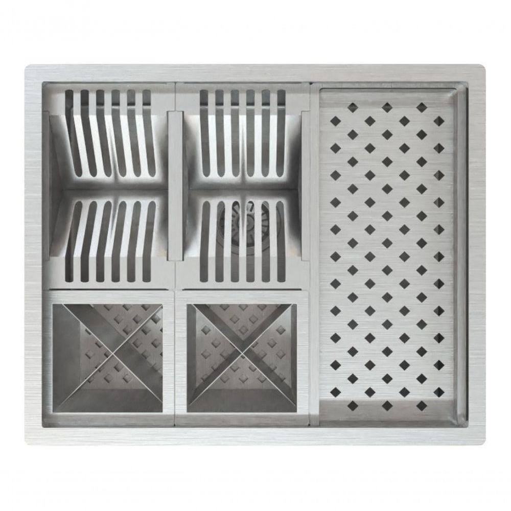Calha Quadrada Inox Cozinha Balcão Cozinha
