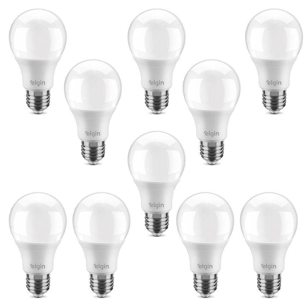 Kit 10 Lâmpadas De Led 4,9W Branca Fria 540 Lumens Elgin