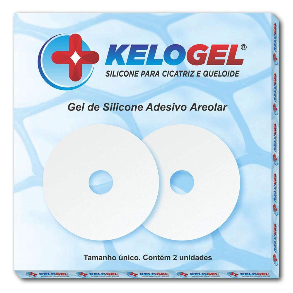 Placa Em Gel Adesivo Areolar 8Cmx8Cm 2Un Kelogel