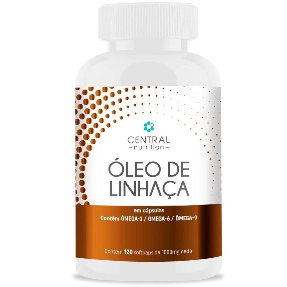 Óleo De Linhaça 120Caps De 1000Mg - Central Nutrition