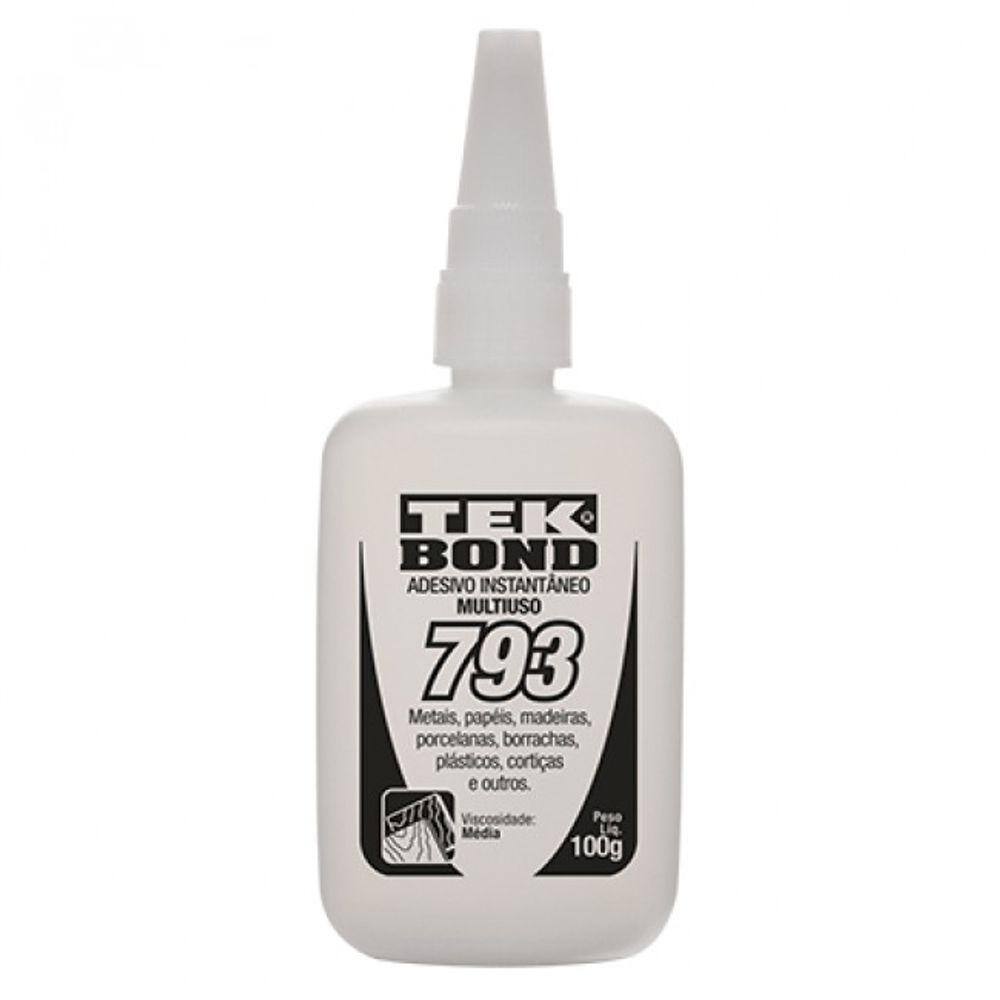 Colas Adesiva Instantânea Tek Bond 793 100g
