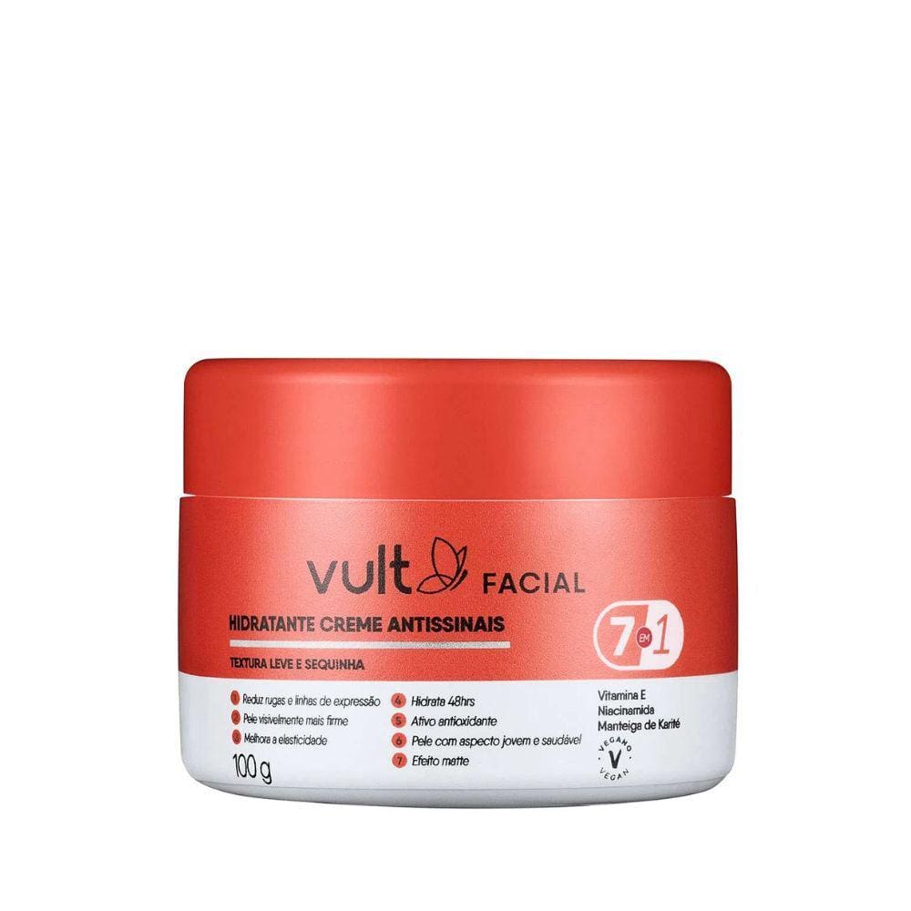 Hidratante Creme Antissinais Vult 7 Em 1 100g