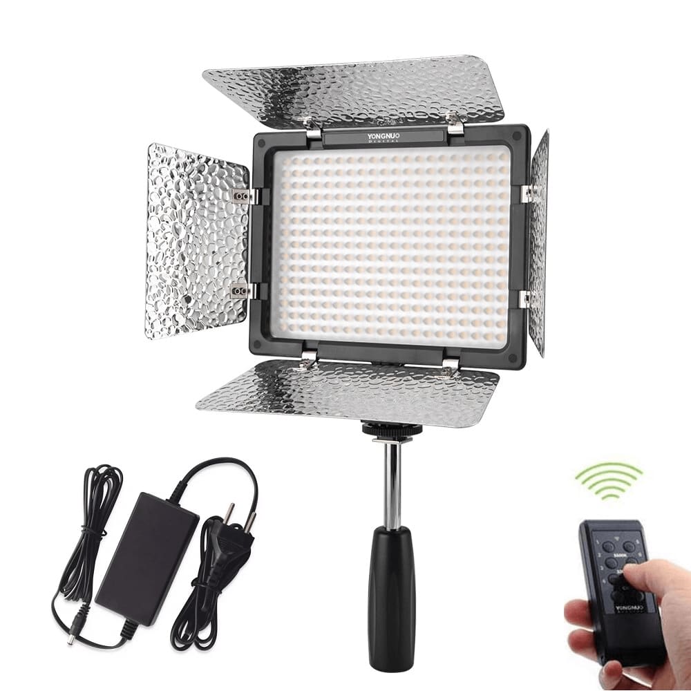 Kit Painel Iluminador Led Yongnuo YN300 III Cor Variável com Fonte DC 12V 5Amp (Bivolt)