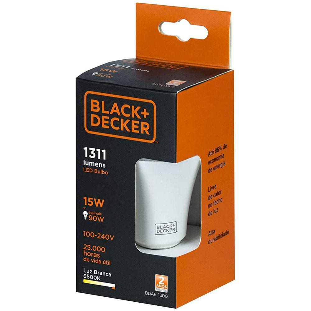 Lampada Led Bulbo 15W Black+Decker