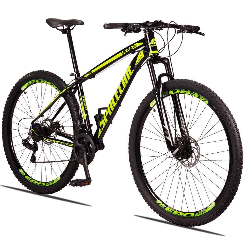 Bicicleta 29 Spaceline Vega 21v Preto+amarelo