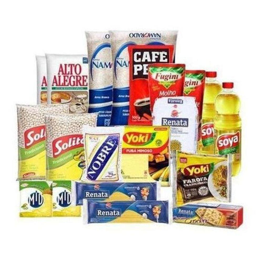 Cesta Básica Completa Produtos De Qualidade 20 Itens