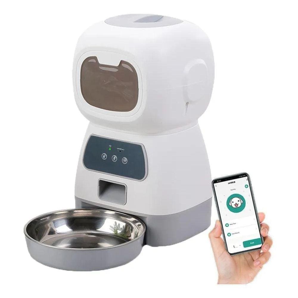 Comedouro Alimentador Automático Cães Gatos Pet Auto Wi-Fi