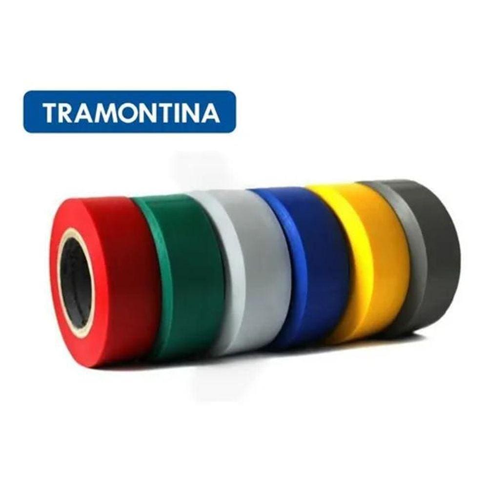 Kit 6 Fita Isolante Antichama Colorida 19Mmx10M Tramontina