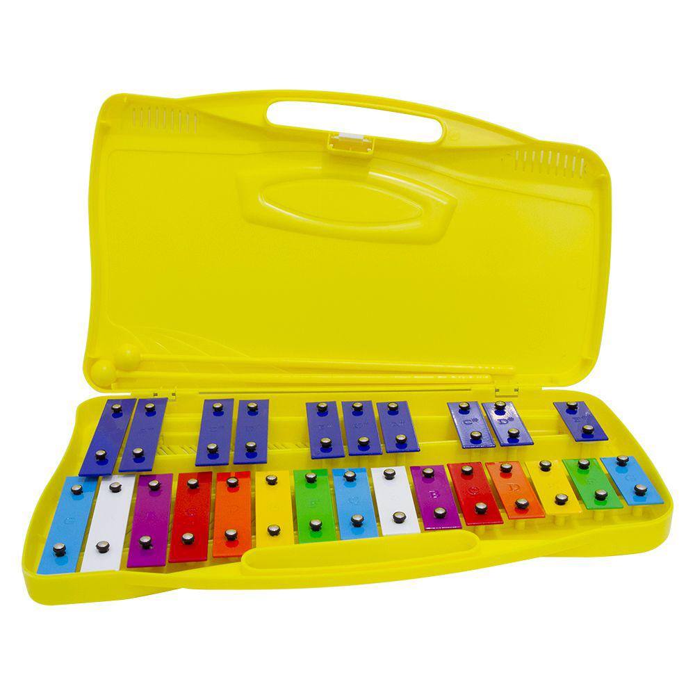 Metalofone Infantil 25 notas com Baquetas New York