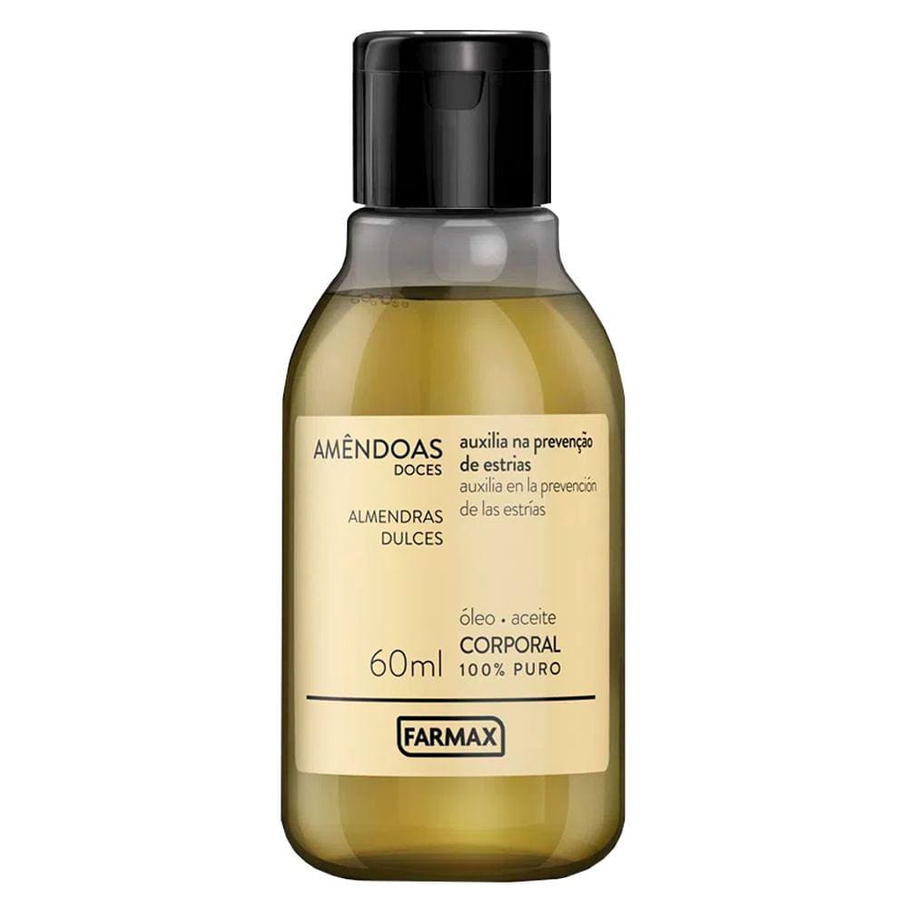 Óleo Hidratante Corporal Farmax Puro De Amêndoas Doces 60ml