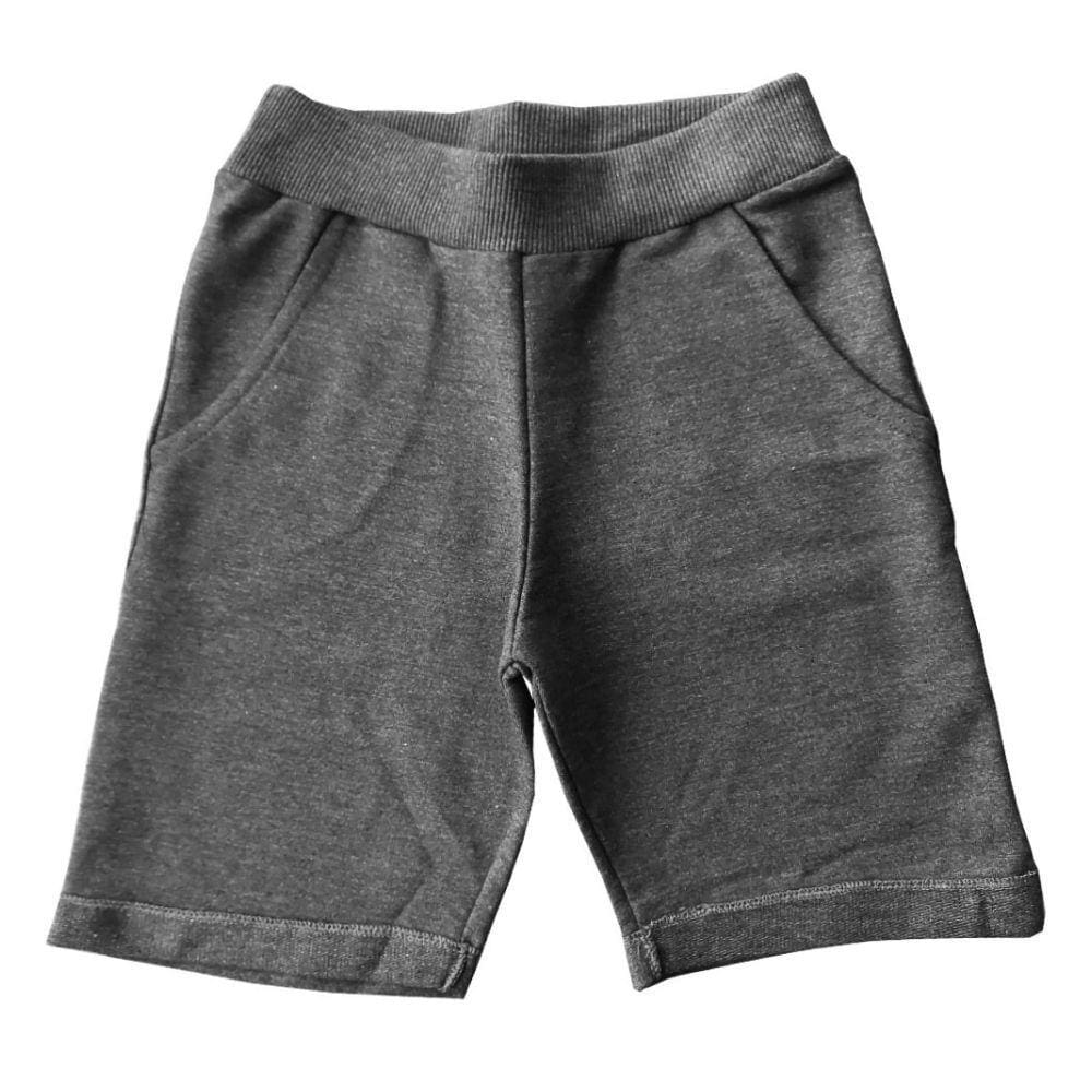 Bermuda Moletinho 10 ao 16 Juvenil Shorts para Praia Esportes Férias Escolares Baby Deluxe Algodão