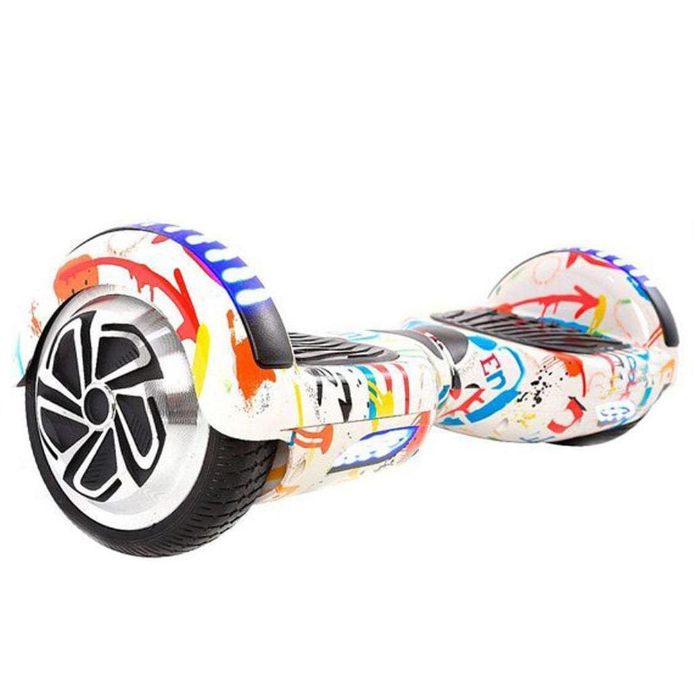 Hoverboard Skate Elétrico 6.5 Grafite Led Bluetooth