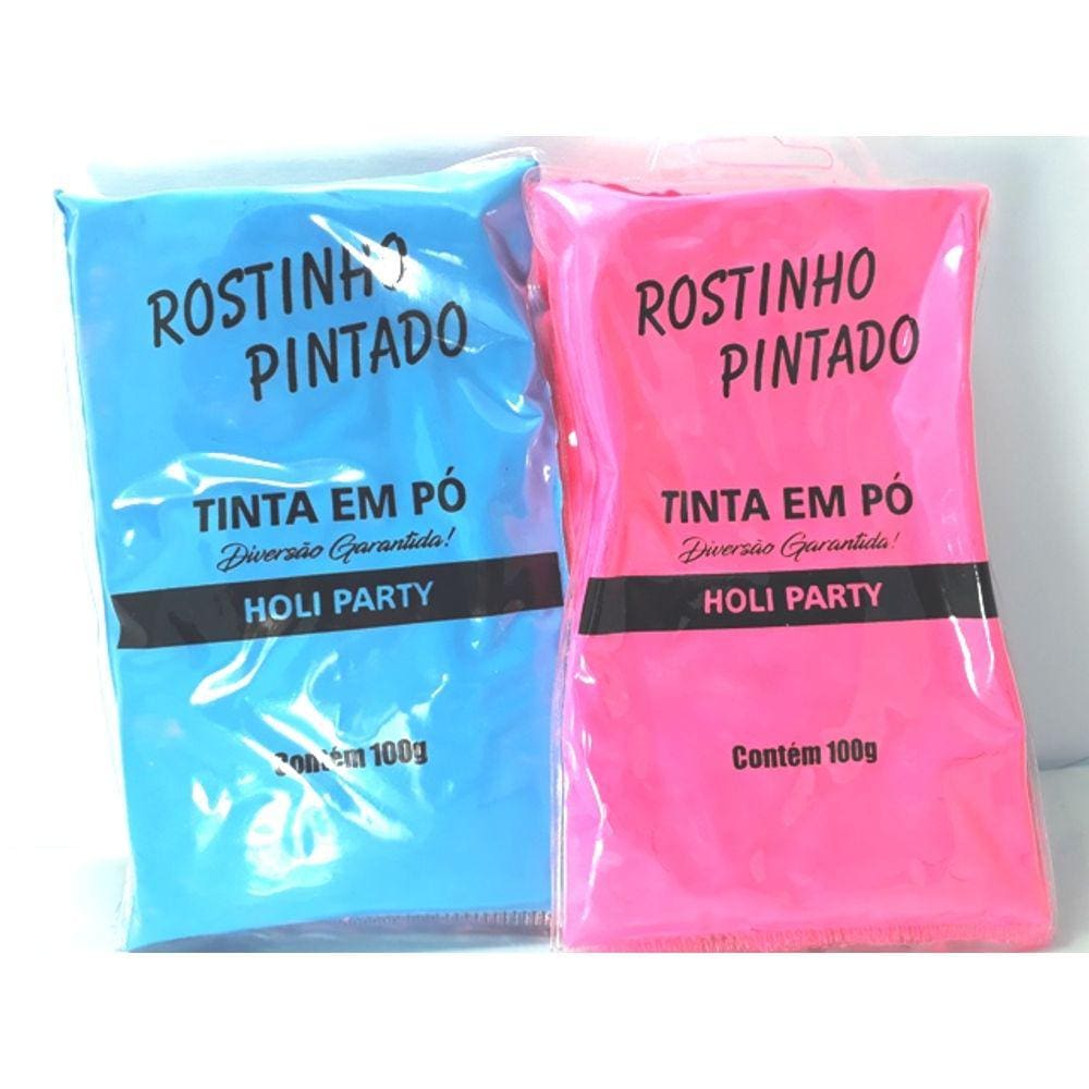 Chá revelação tinta em pó Rosa e Azul