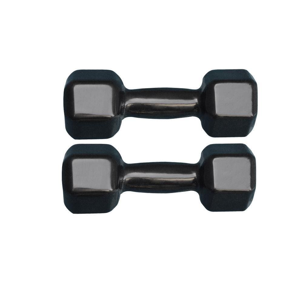 Par De Halter Sextavado Emborrachado 9Kg Academia Treino