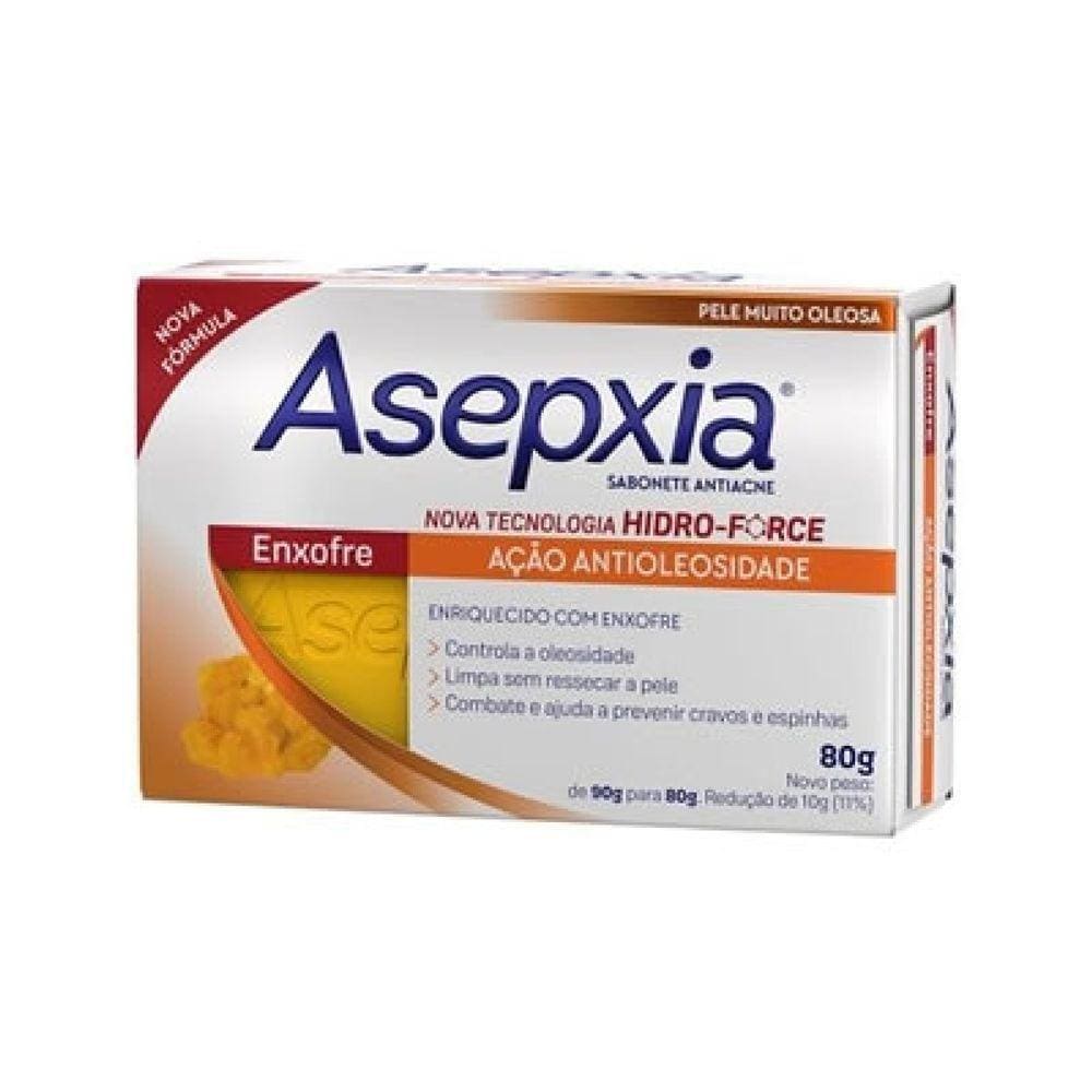 Asepxia Sabonete Antiacne Enxofre 80g