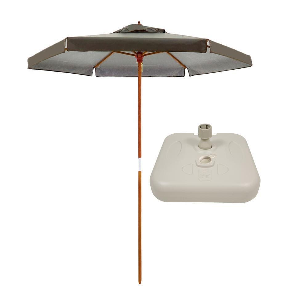 Ombrelone Madeira Guarda Sol 2 Metros Itapema 2M Marrom Base