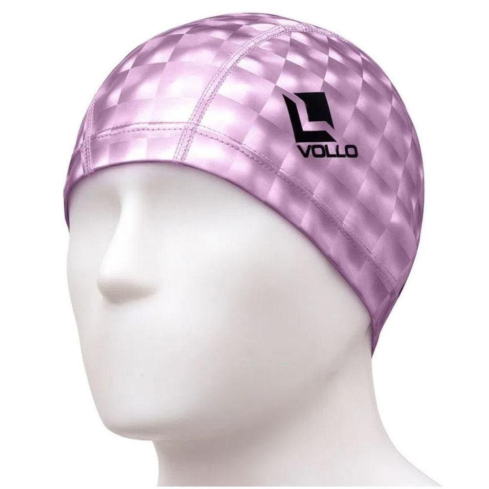 Touca Para Natação Pu Vollo Cor Rosa