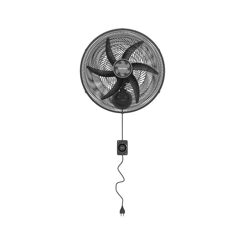 Ventilador De Parede 50cm Ventisol Premium Monta Fácil Preto 220V