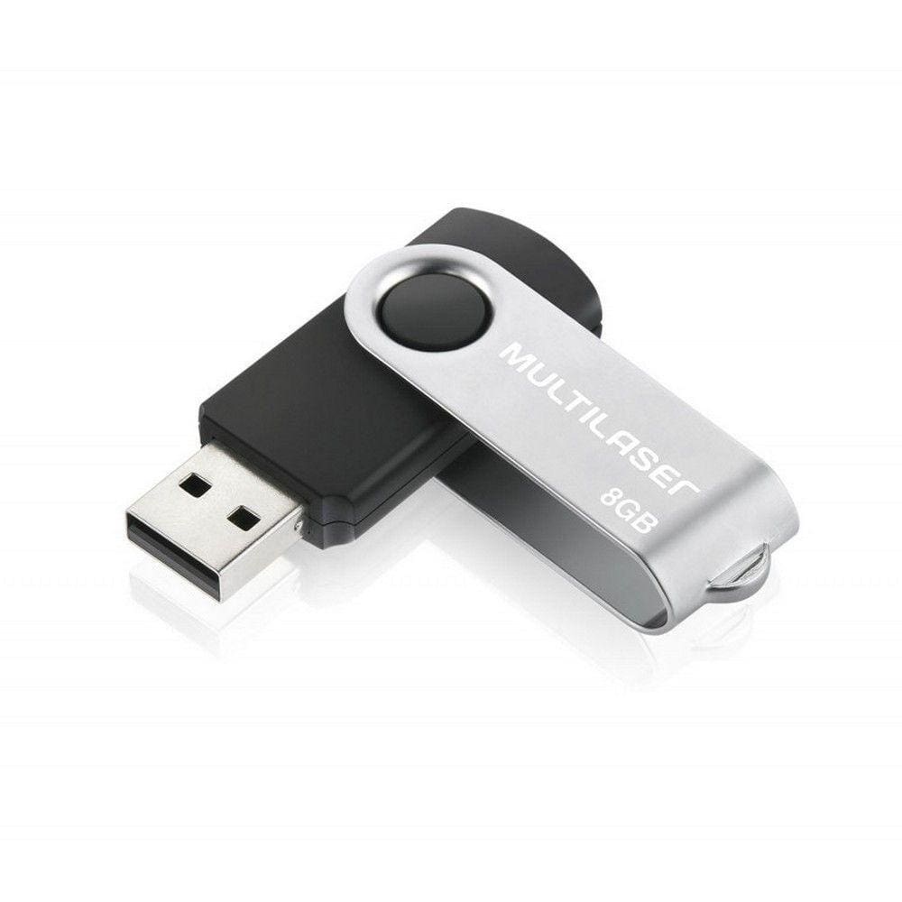 Pen Drive 8gb Multilaser Usb 2.0