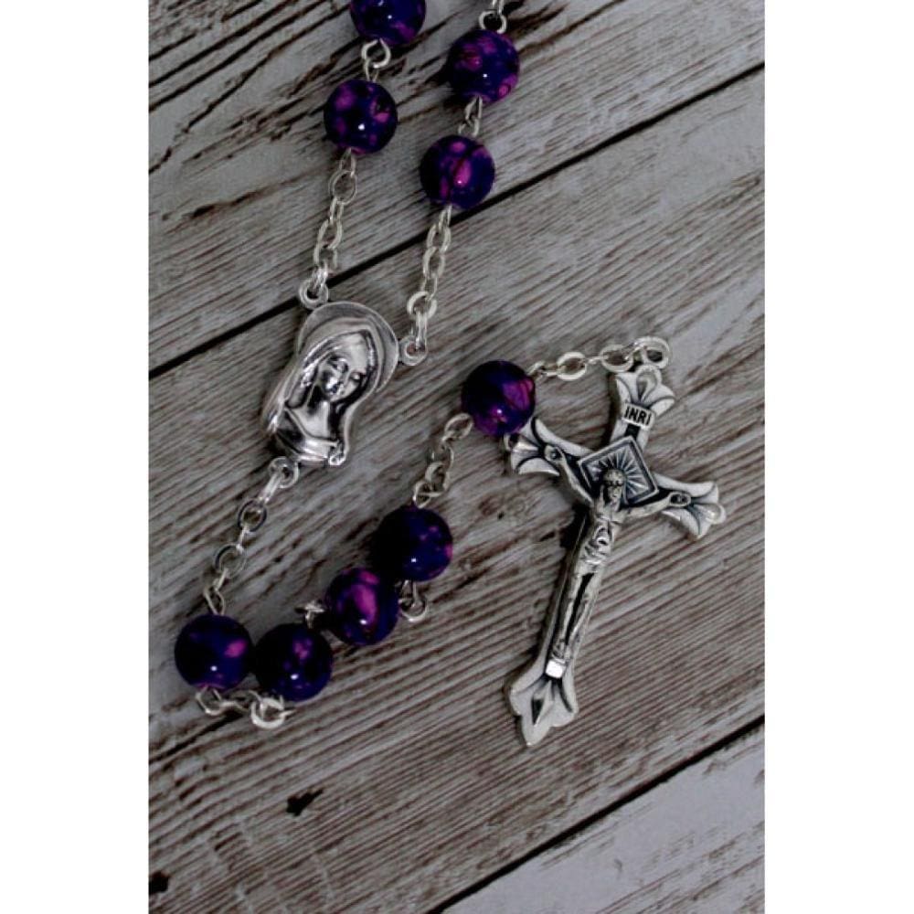 Terço Redondo Lumen cor lilas