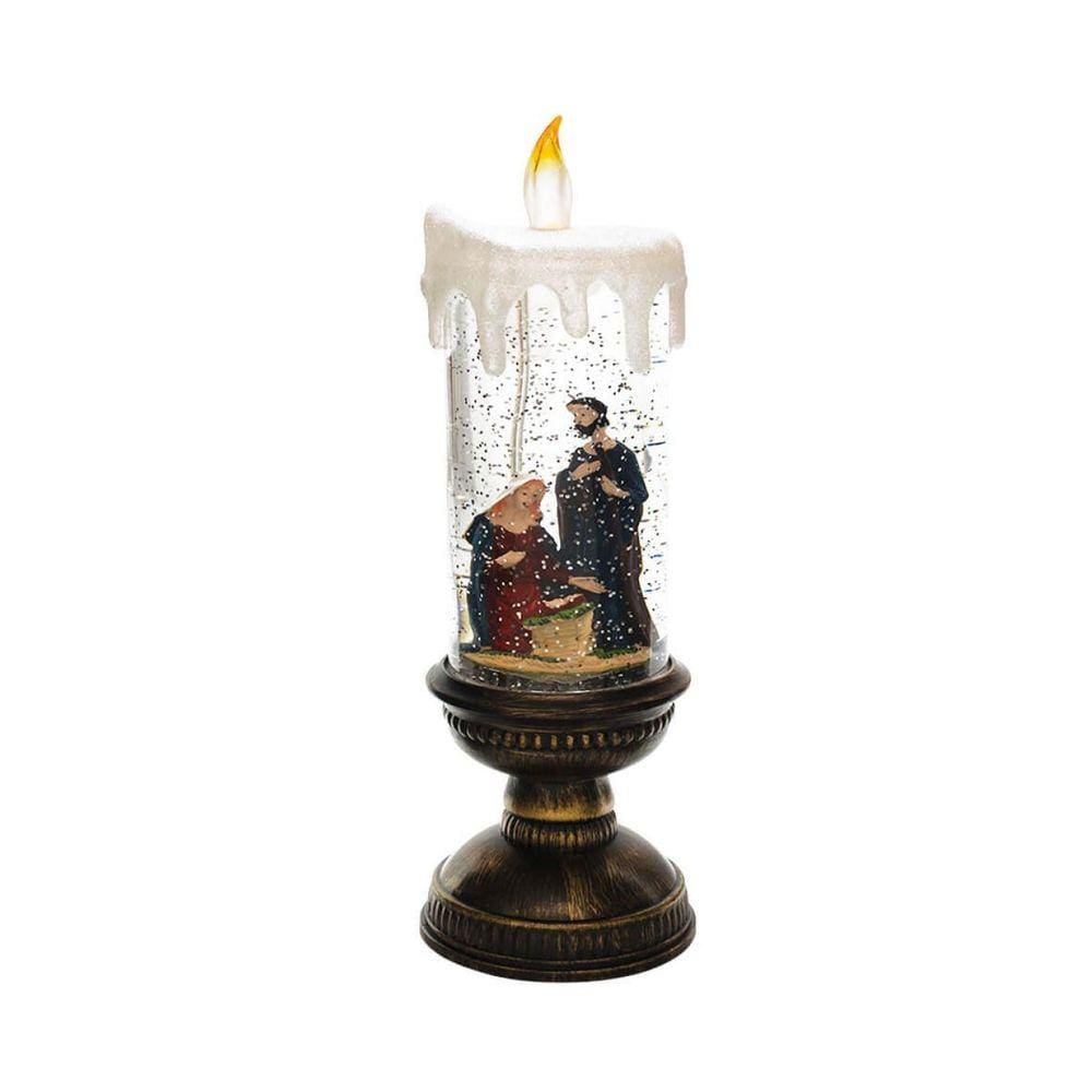 Luminária Vela Presépio Musical 30Cm