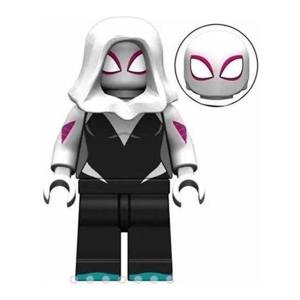 Boneco Blocos De Montar Spider Gwen Homem Aranha