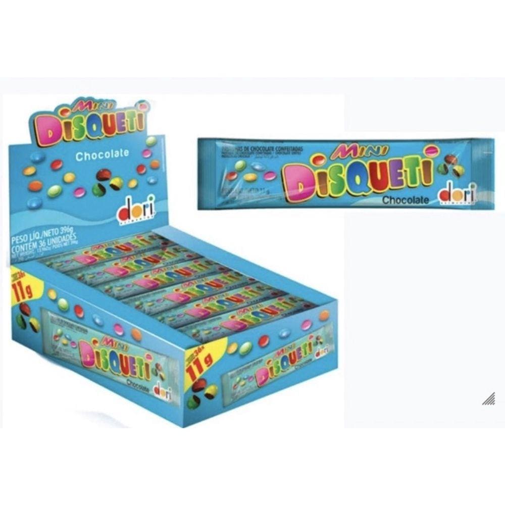Chocolate Disqueti Mini 11g Caixa C/36 unid.