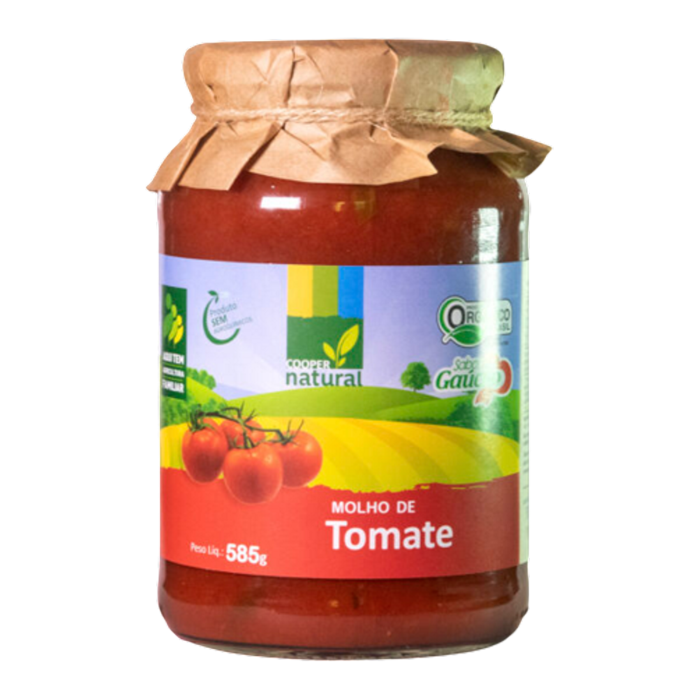Kit 3X: Molho de Tomate Orgânico Coopernatural 585g