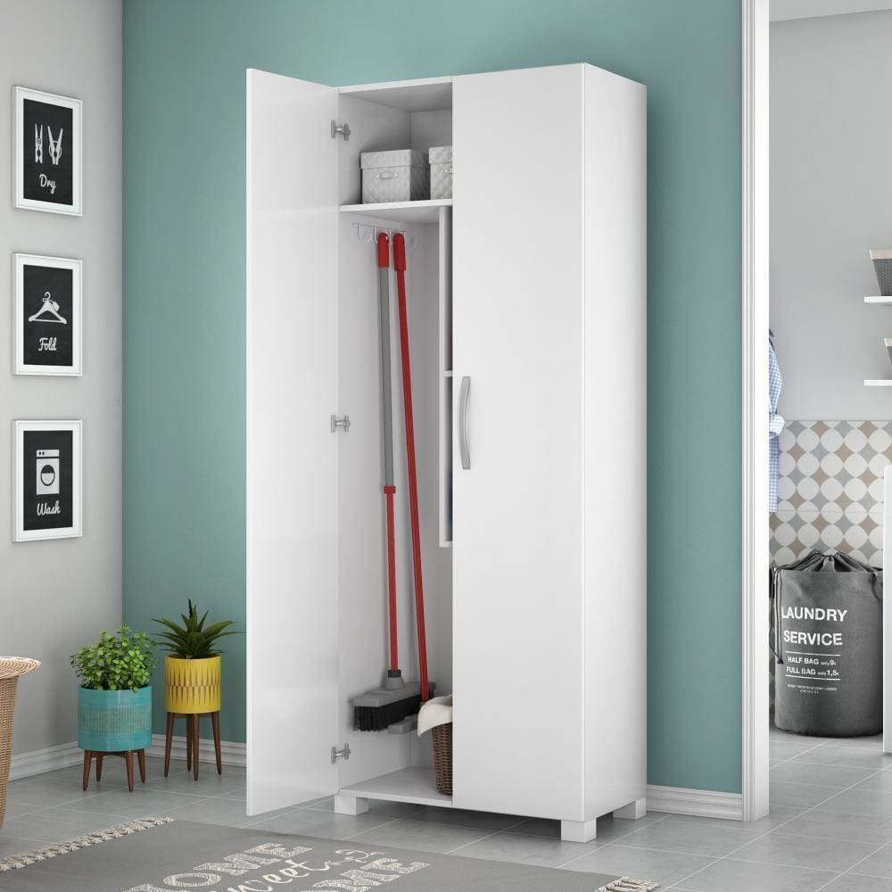 Armário Multiuso Lavanderia Notável Nt4015 Branco Branco