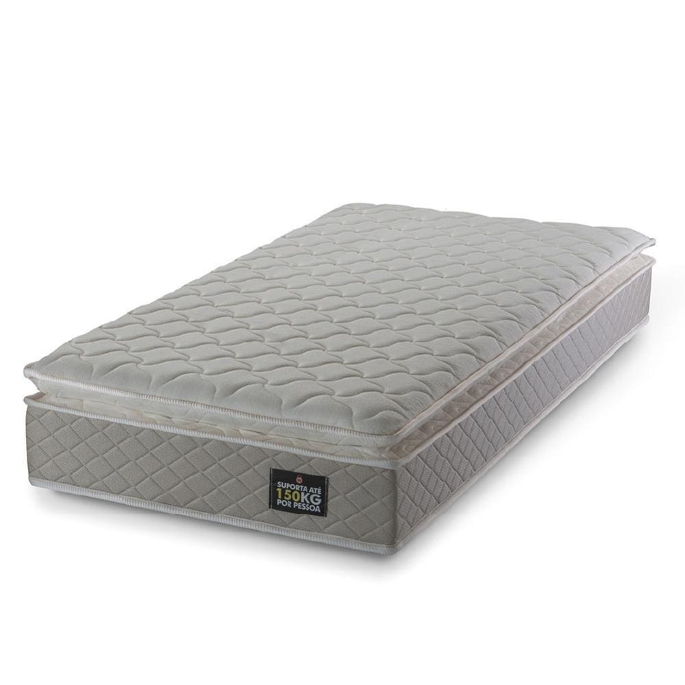 Colchão Solteiro Strong Pillow Top 88X188X24Cm Bege