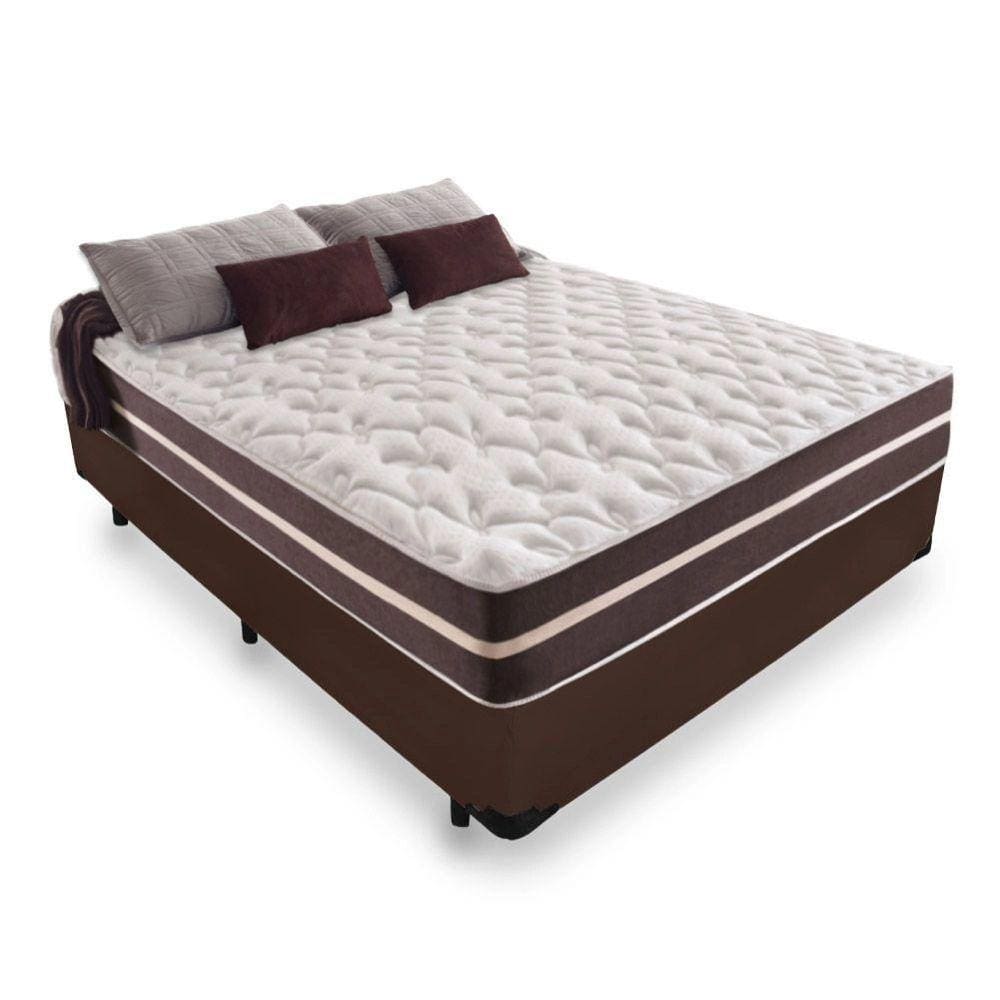 Cama Box Casal + Colchão De Molas - Comfort Prime - Classic Superlastic 138cm