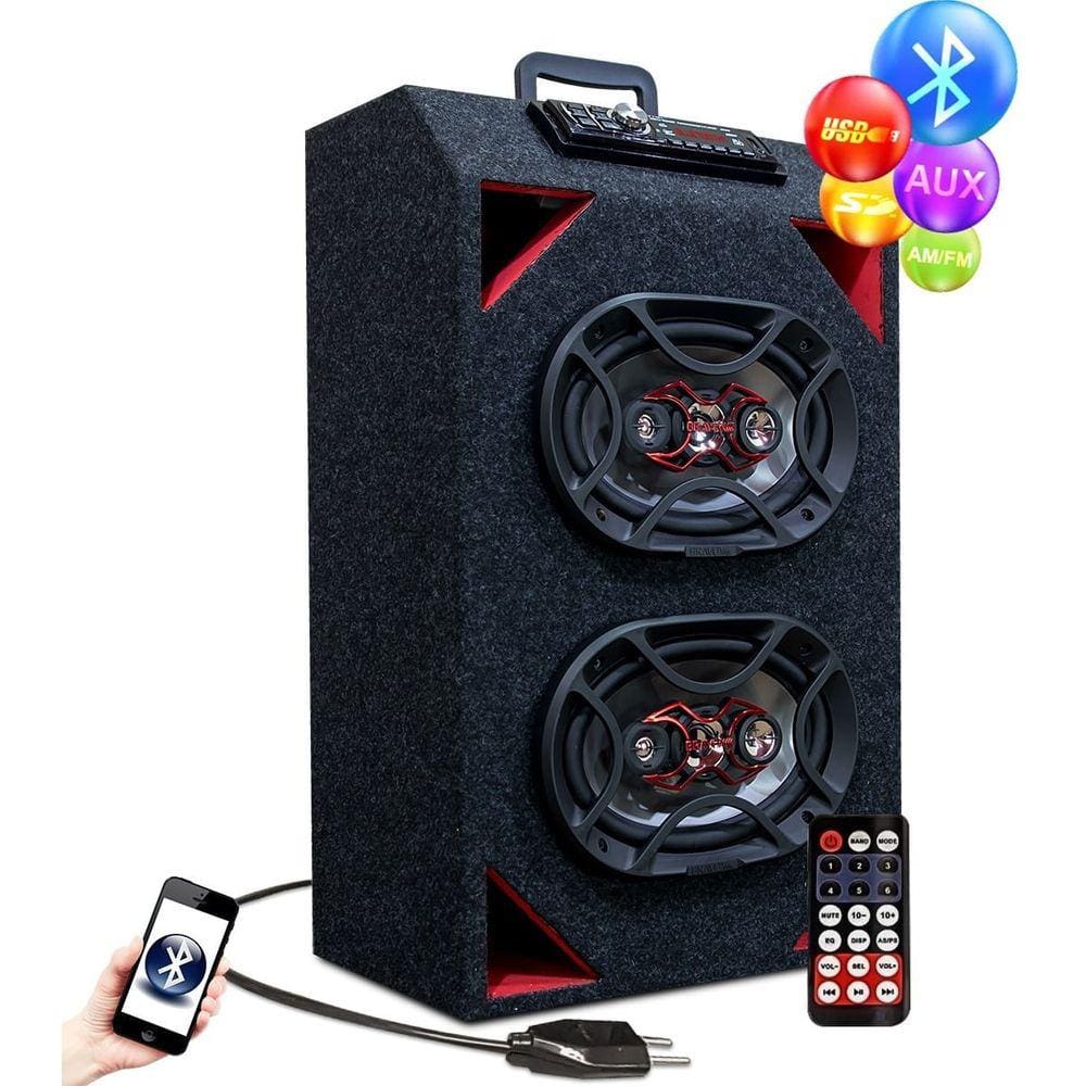 Caixa Residencial Completa Bluetooth Usb Bravox 69 Taramps