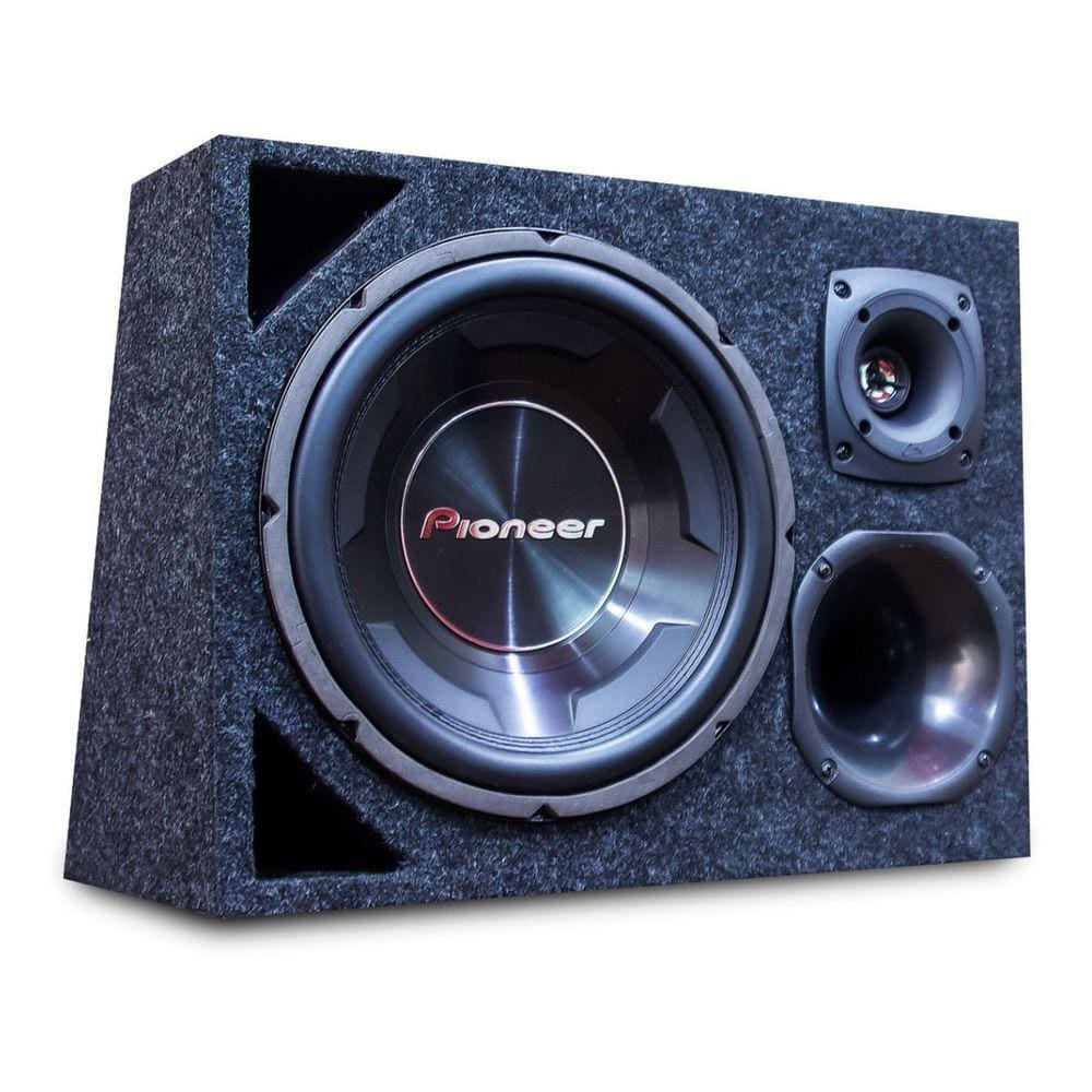 Caixa Trio Pioneer Completa Som Automotivo Carro 750w Rms