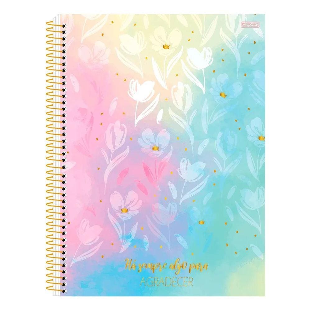 Caderno Espiral Capa Dura Universitário Mulher 1 Matéria 80 Folhas - São Domingos