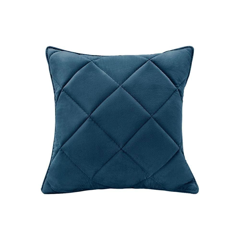 Almofada Decorativa Nina Matelassê 48X48 Veludo Azul Marinho
