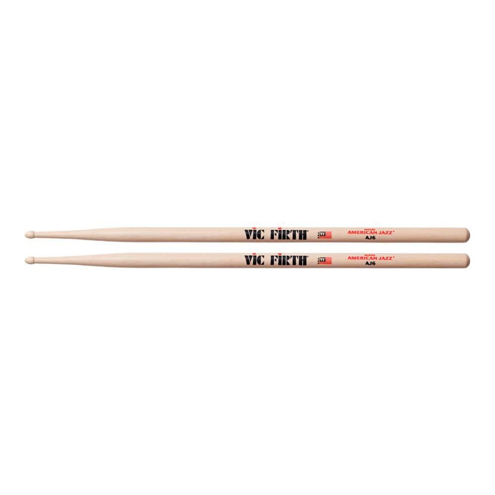 Baqueta 7A Hickory Vic Firth AJ6 American Jazz Ponta Madeira