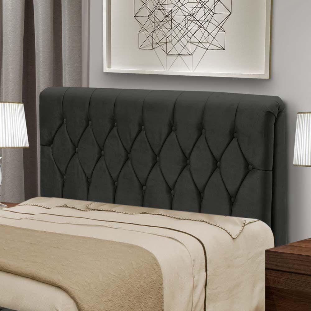 Cabeceira Cama Box Casal 145Cmx126Cm Preto