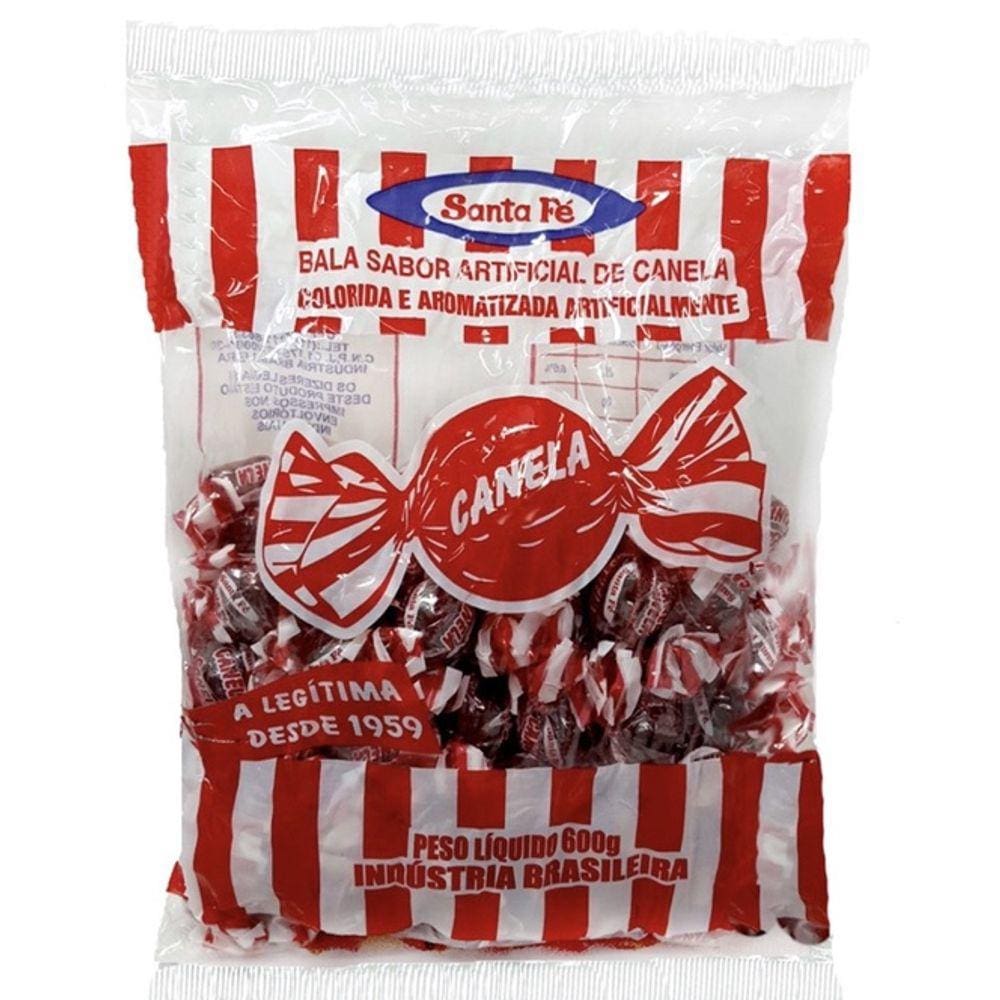 Bala de Canela Santa Fé Pacote 600g