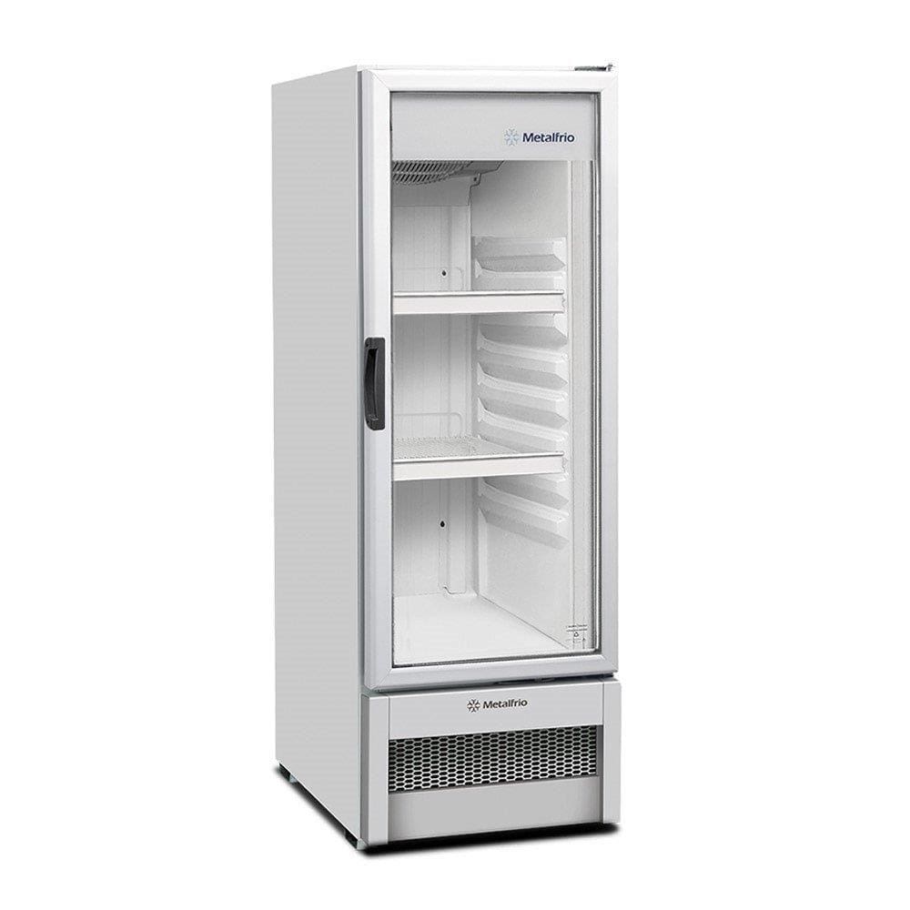 Expositor/Refrigerador Vertical Metalfrio 256 Litros VB25, Porta de Vidro, Branco