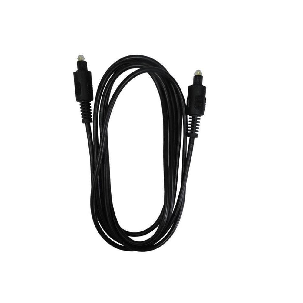 Cabo óptico áudio Digital Toslink 2 Metros 4mm Premium