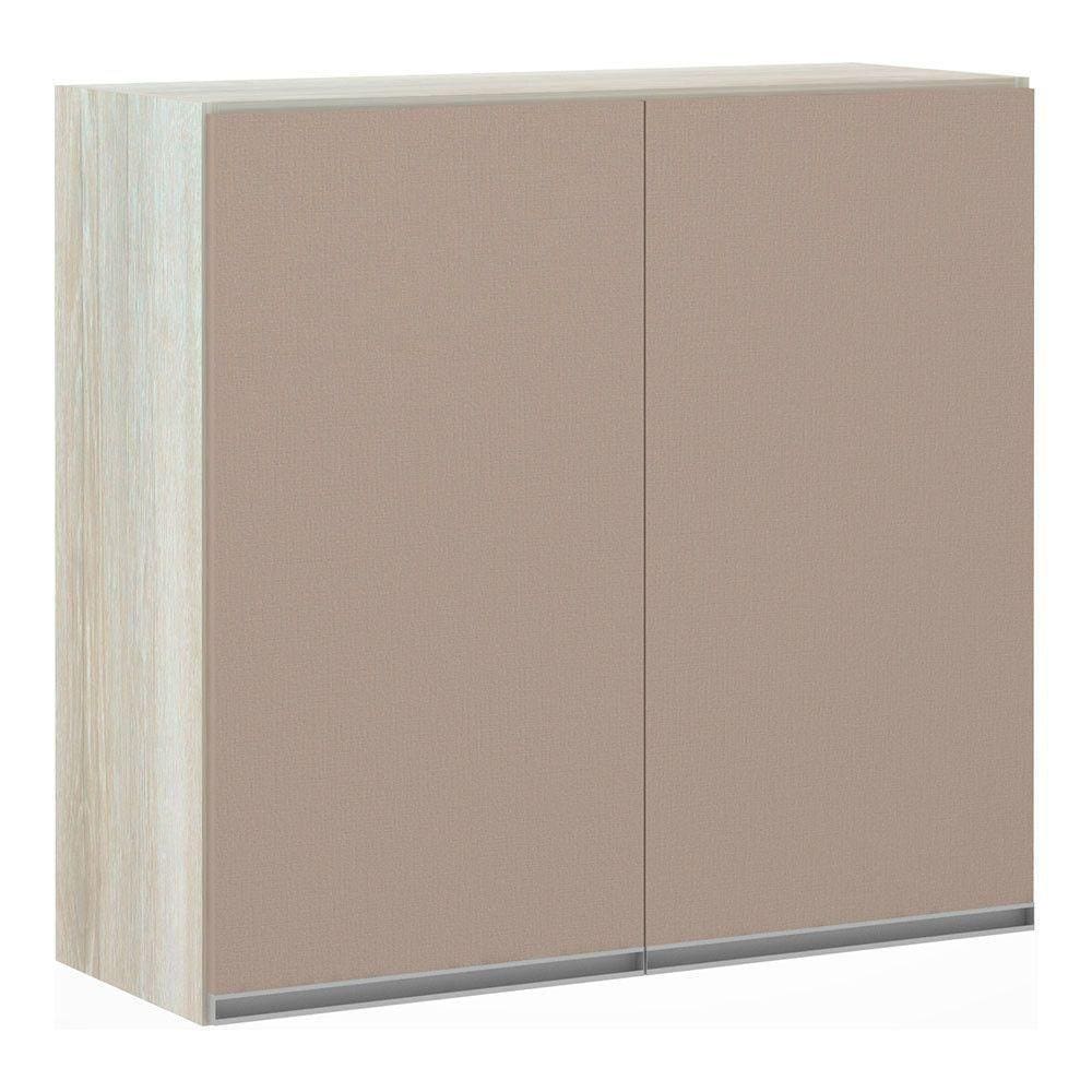 Armário Luciane 80cm 2 Portas Lis Legno Crema C/Connect