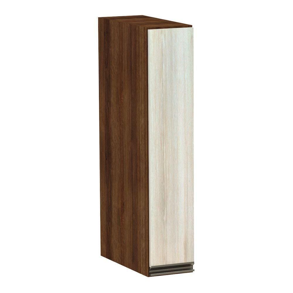 Armário Aéreo 15cm 1 Porta Nogueira C/Legno Crema