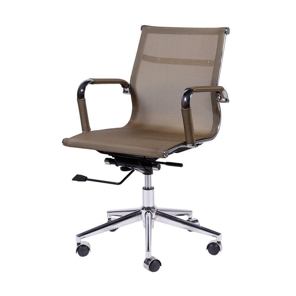 Cadeira De Escritorio Eames Esteirinha Baixa Tela Cobre