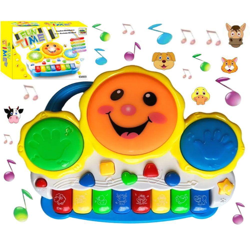 Teclado Musical Infantil Pianinho Musicas Bichos Moranguinho - Carrefour