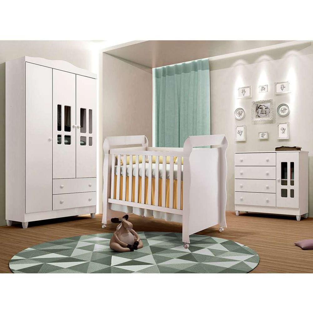 quarto infantil decorado ariel ii branco