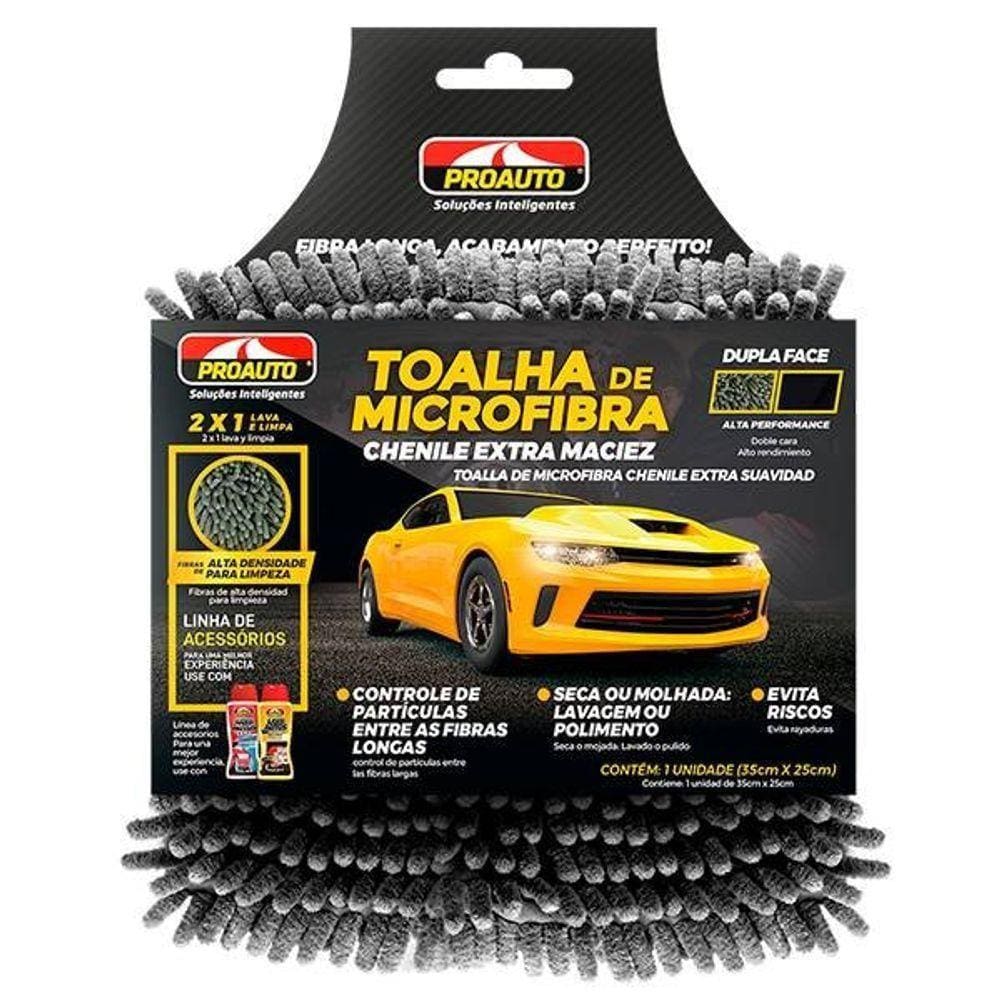 Toalha Microfibra Chenile 30x25cm - Proauto