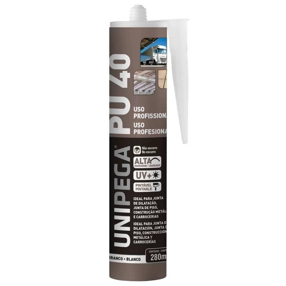 Adesivo Selante Unipega PU40, Branco, 280ml